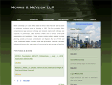 Tablet Screenshot of morrisandmcveigh.com